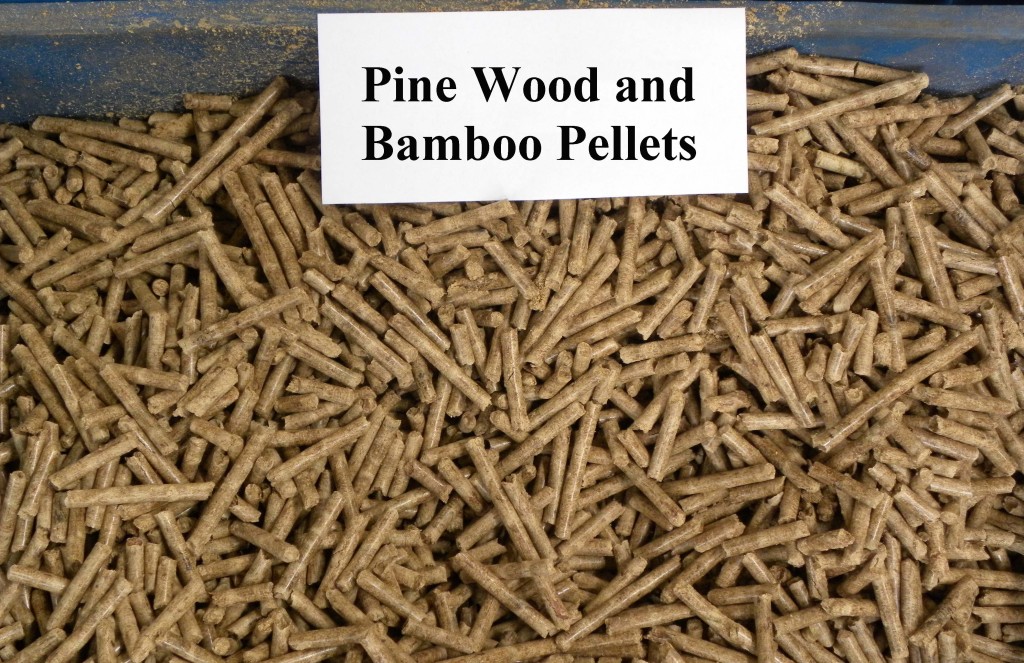 Pine wood and bamboo pellets_